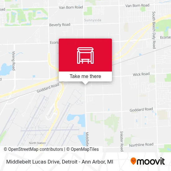 Middlebelt Lucas Drive map