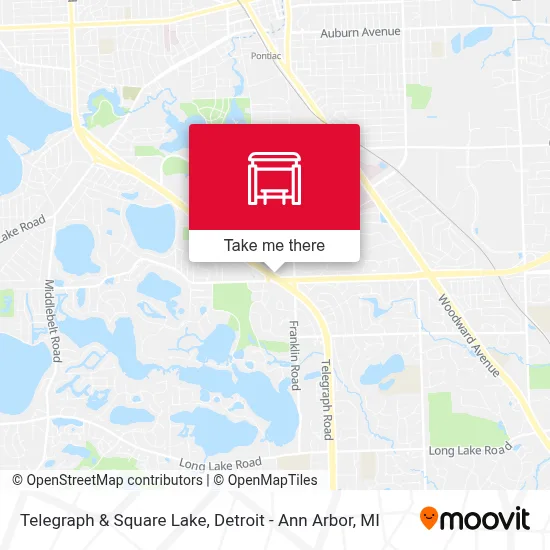 Telegraph & Square Lake map