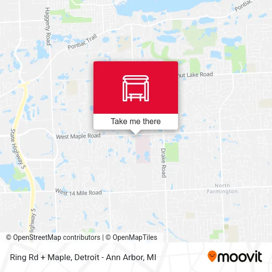 Ring Rd + Maple map