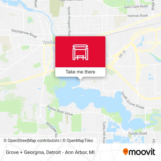 Grove + Georgina map