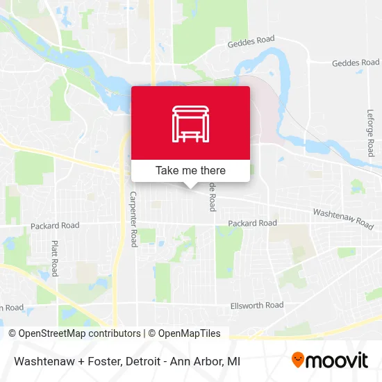 Washtenaw + Foster map