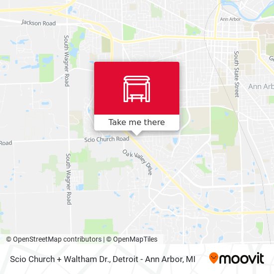 Mapa de Scio Church + Waltham Dr.