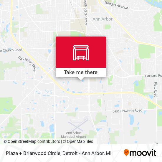 Plaza + Briarwood Circle map