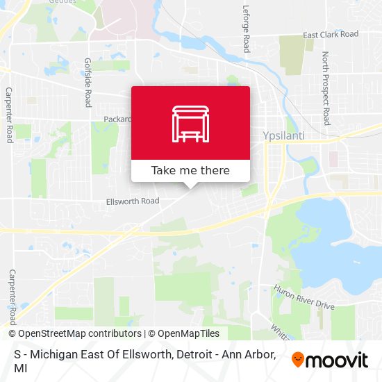 S - Michigan East Of Ellsworth map