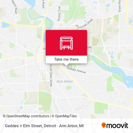 Geddes + Elm Street map