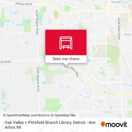 Oak Valley + Pittsfield Branch Library map