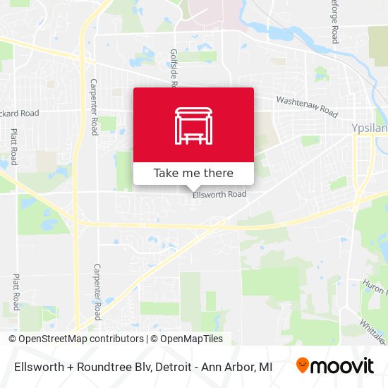 Ellsworth  + Roundtree Blv map