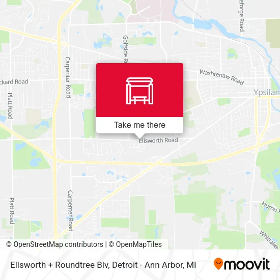 Ellsworth  + Roundtree Blv map