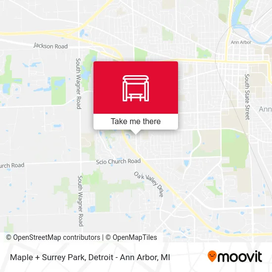 Maple + Surrey Park map