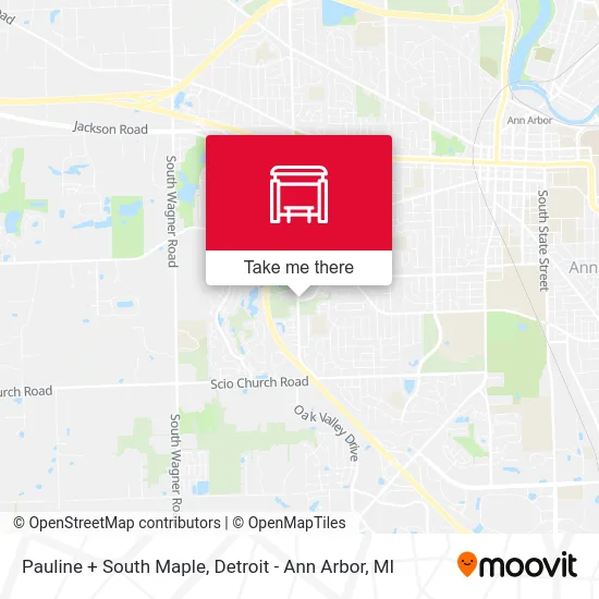 Pauline + South Maple map