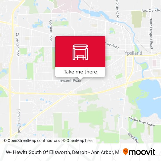 W- Hewitt South Of Ellsworth map
