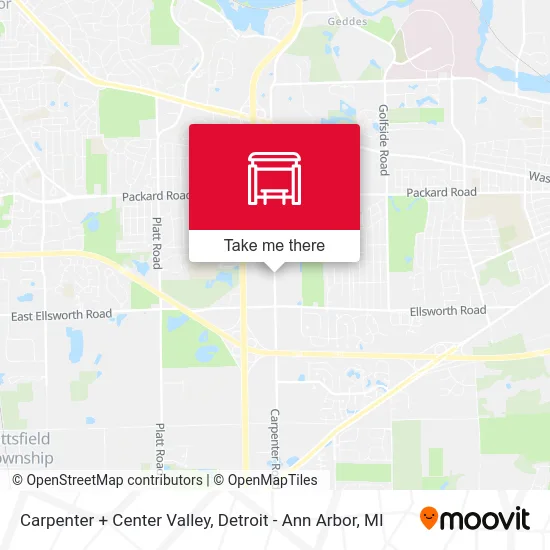 Carpenter + Center Valley map