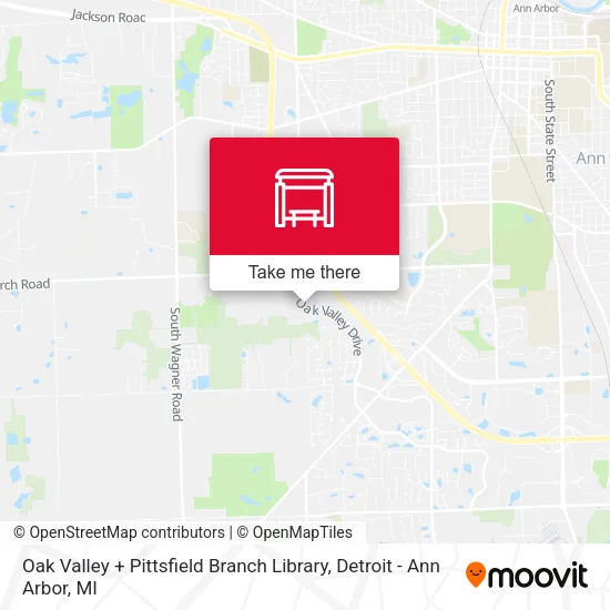 Oak Valley + Pittsfield Branch Library map