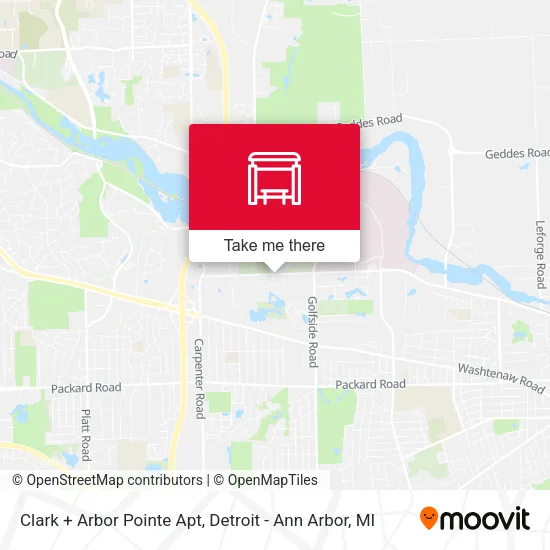 Clark + Arbor Pointe Apt map