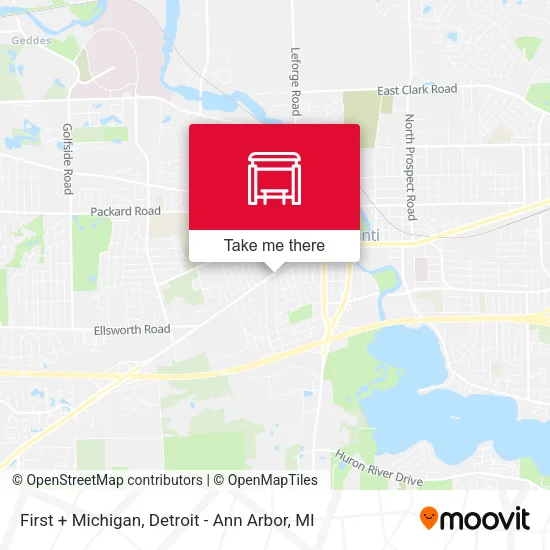 First + Michigan map