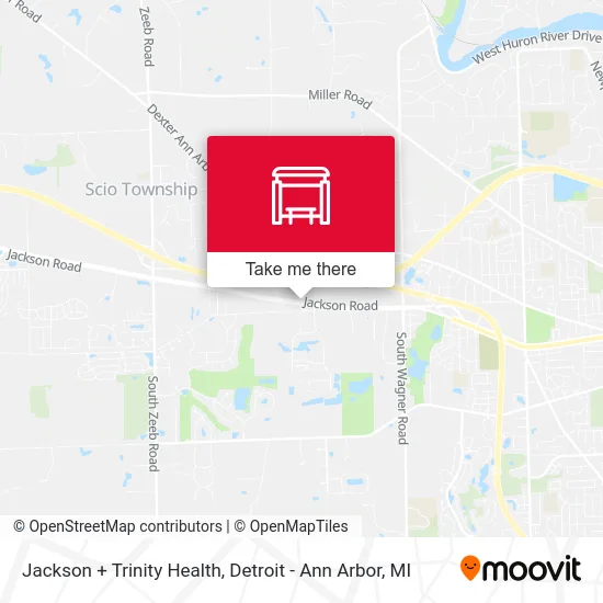 Jackson + Trinity Health map
