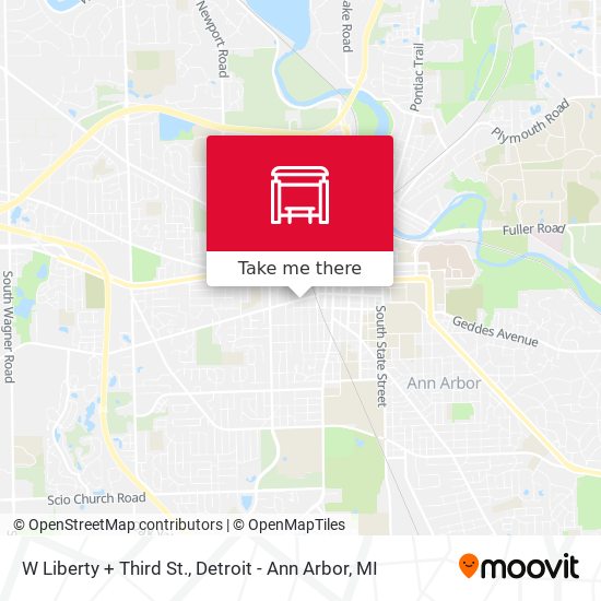 Mapa de W Liberty + Third St.