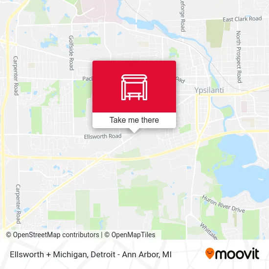 Ellsworth  + Michigan map