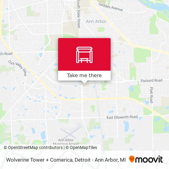 Mapa de Wolverine Tower + Comerica