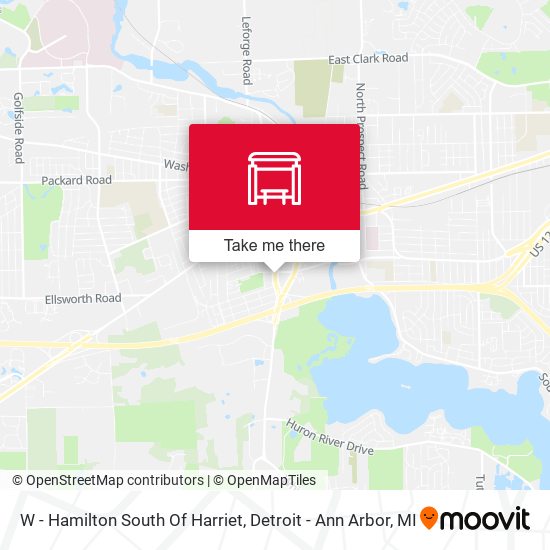 W - Hamilton  South Of Harriet map