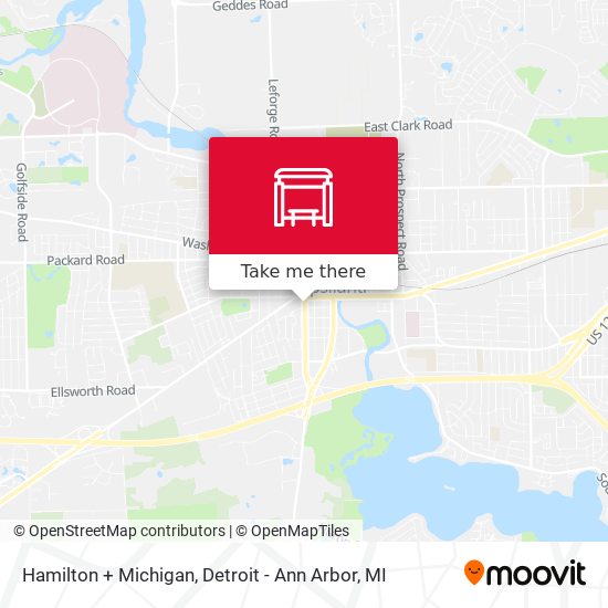 Mapa de Hamilton + Michigan