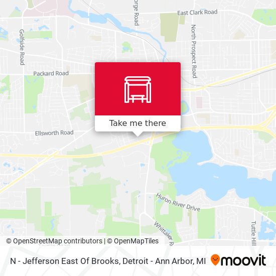 Mapa de N - Jefferson East Of Brooks
