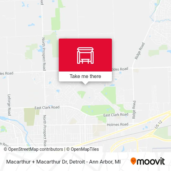 Macarthur + Macarthur Dr map