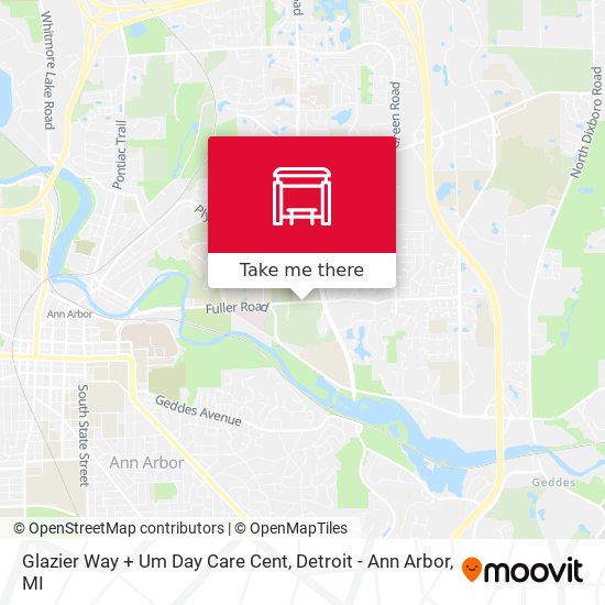 Mapa de Glazier Way + Um Day Care Cent