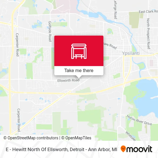 E - Hewitt North Of Ellsworth map