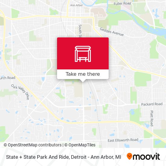 State + State Park And Ride map