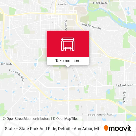 State + State Park And Ride map