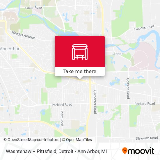 Mapa de Washtenaw + Pittsfield