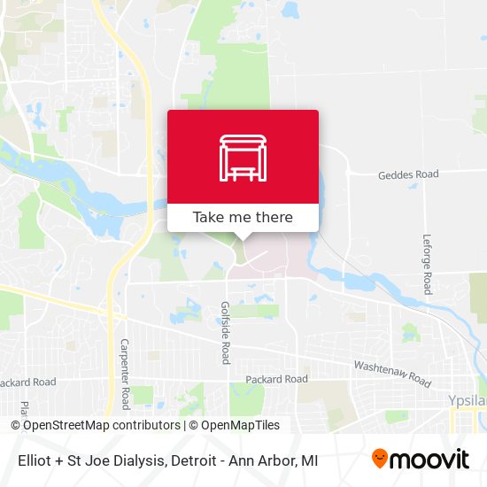 Elliot + St Joe Dialysis map
