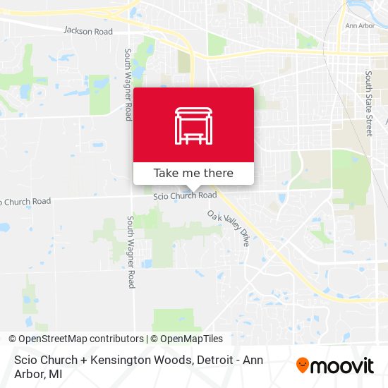 Scio Church + Kensington Woods map