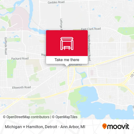 Michigan + Hamilton map