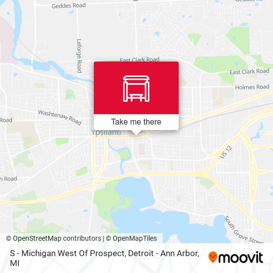 S - Michigan West Of Prospect map