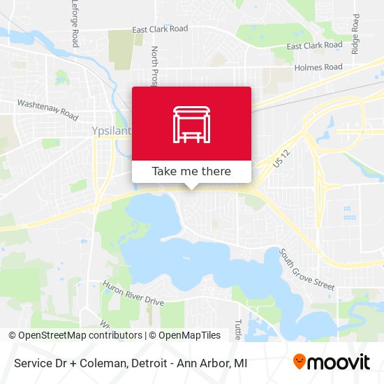 Mapa de Service Dr + Coleman