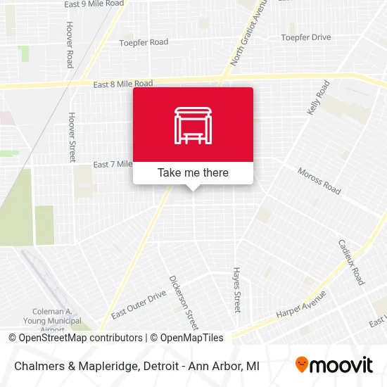 Chalmers & Mapleridge map