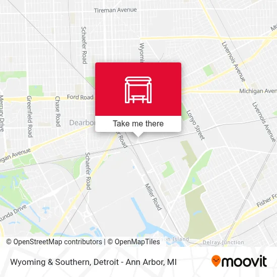 Wyoming & Southern map