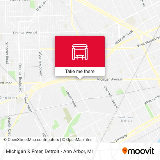 Michigan & Freer map