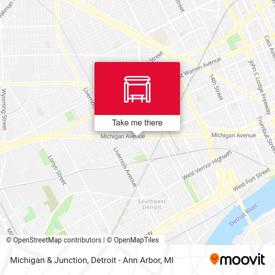 Michigan & Junction map