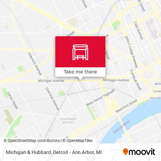 Mapa de Michigan & Hubbard