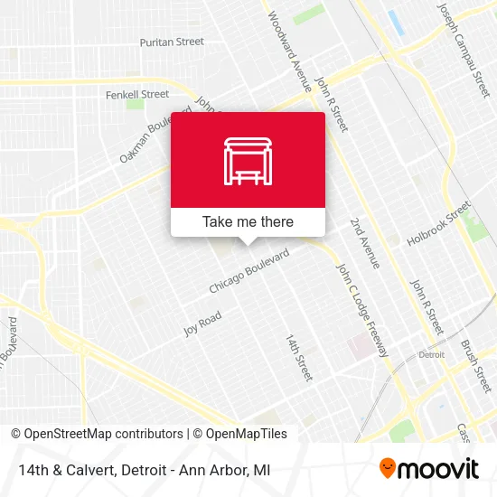 14th & Calvert map