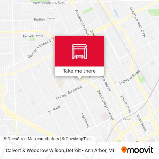 Calvert & Woodrow Wilson map