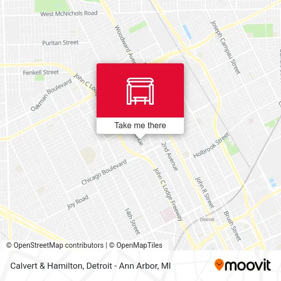 Calvert & Hamilton map