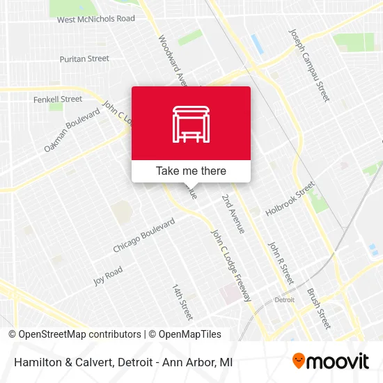 Hamilton & Calvert map