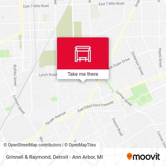 Grinnell & Raymond map