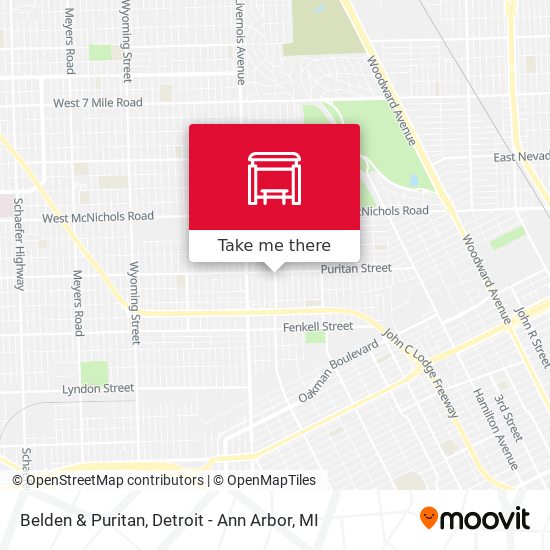 Mapa de Belden & Puritan