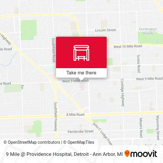 Mapa de 9 Mile @ Providence Hospital
