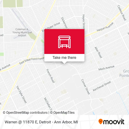 Warren @ 11870 E map